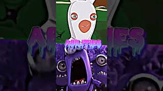 Raving Rabbid vs Purple minion edit #edit #ravingrabbids #1v1 #Despicableme