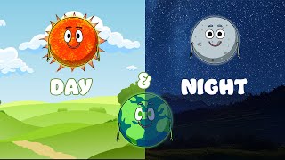 Day and Night | Sun, Moon, Earth Song for Kids | Twinklers