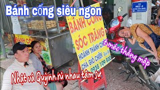 Cả nhóm rủ nhau đi ăn bánh cống sóc trăng ở Q5 siêu ngon !