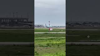 Korean Air Cargo 747 takeoff at DFW