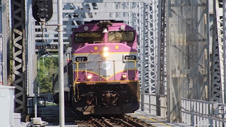 Saturday's Cape Flyer at the train bridge at Buzzards bay! 6/10/17