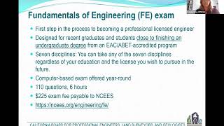 Professional Engineer (PE) Licensure Virtual Seminar (4/24/24) hosted by PECG Marysville Section