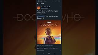 DOCTOR WHO SERIES 13 PREMIERS 31/10/21