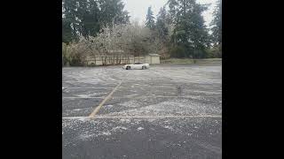 Cutting cookies during ice storm in Lincoln City, Oregon #lincolncity #burnout