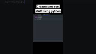 How to create graphics using Python turtle 🐍🐢 #coding