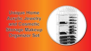 Unique Home Acrylic Jewelry and Cosmetic Storage Makeup Organizer Set