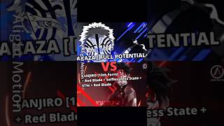 TANJIRO [ 13th form ] Vs Akaza | Who Is Stronger | #shorts #viral #demonslayer #kny