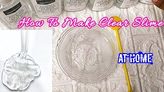 How To Make Clear Slime At Home In Tamil#candycraftslime #crafttamil #slime #clearslime