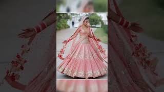 beautiful pastel pink bridal lehenga/#bridallehenga #bride #wedding #weddinglehenga #shorts