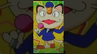 Meowth announcing the winner of the Pokemon Sweepstakes 😆