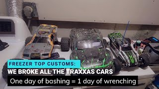 We broke three of our Traxxas cars in one day. Good thing they are easy to fix!