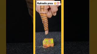 hydraulic press in new style 💥💯 #shorts #viral #satisfying #trending #art #diy #trendingshorts