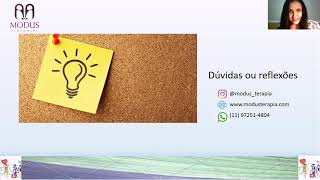 Primeiro webinário do nosso projeto de saúde multidisciplinar