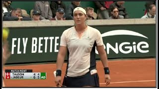 Ons Jabeur vs C.Tauson🎾ملخص و تحليل لفوز أنس جابر أمام كلارا تاوزن في ثمن نهائي دورة رولان غاروس