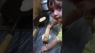 ❤️Cute Little Girl Making Bread..#videos  #shortvideos #trending #viral #mashallah #beauty