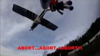 RC parachuter in trouble:  ABORT...ABORT...ABORT !!!