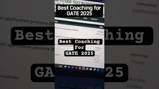 Best Coaching for gate 2025 exam | Gate 2025 strategy | Gate wallah review #gate