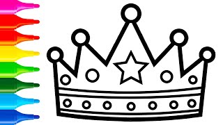 Draw a picture of crown for kids | Bolalar uchun tojning rasmini chizish