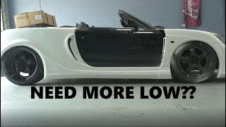 Toyota MR2 Spyder gets Air Lift Suspension and Paint Work Begins