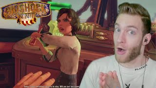 ELIZABETH CAUGHT ME!! First Time Playing Bioshock Infinite! (3)