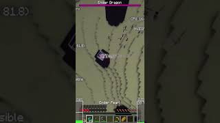 delayed dragon death + funky pearl #minecraftspeedrun #minecraft #enderdragon #oneshot #ssg