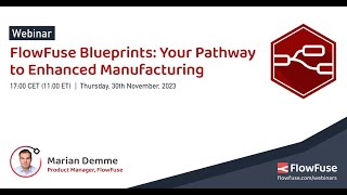 FlowFuse Blueprints - Your Pathway to Enhanced Manufacturing