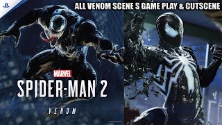 Spider-Man 2 All Venom Cutscenes 2023 (All Venom Scenes PS5) 4K 60FPS