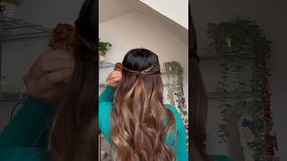 Week of half-ups (Day 1) 🌼4 braids in 1 #hairstyles #trendyhairstyles #cutehairstyles