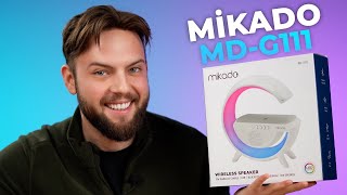 KABLOSUZ ŞARJ STANDLI, RGB AYDINLATMALI, BLUETOOTH HOPARLÖR | Mikado MD-G111