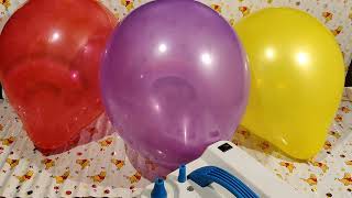 R.B.Y,FUNPOPPING LOTSOFBALLOONS PART 01!#01#satisfying #asmr #boom_balloon #balloon #color #fun