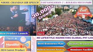 Nikhil Chandan Sir Speech | East Sangamam 2 | Kolkata Nicco Park | Mi Lifestyle Marketing Global