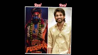 Puspa movie Reel 🆚 real actors video #reels #real #video #bollywood