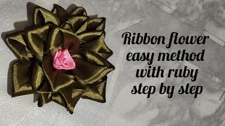 How to make a ribbon rose