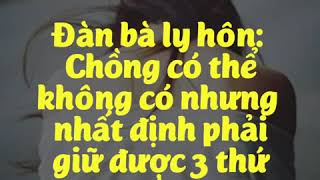 Đàn bà ly hôn - Những Câu Nói Hay