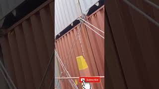 How to check container lashings #containership #ship #seacargo #merchantnavy #lifeatsea #womenatsea