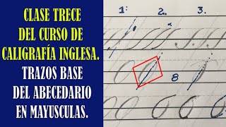 ✔ Curso de Caligrafía 🅸🅽🅶🅻🅴🆂🅰 GRATIS Clase #13 Abecedario Mayusculas | Copperplate | Pablo Bermúdez