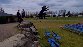 Taking the basics of parkour