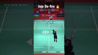 Suara gemuruh Istora melihat Jojo On-fire 😲🔥 #shorts #badminton #jojo please subscribe me 👇