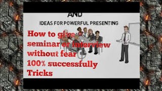 how to give seminar without fear|Seminar tips||Give seminar 100%success||Give seminar without fear