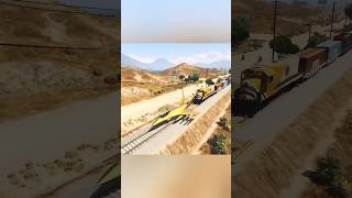 Train Crashed My Plane in Gta 5 gameplay video #reels #reels