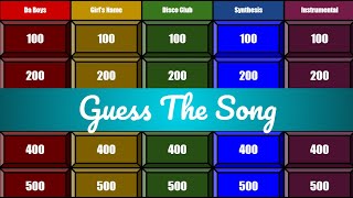 Guess the Song: Jeopardy-Style Music Quiz #35