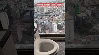 The world's best Toilet view is in Manila #shorts #toilet #manila #view