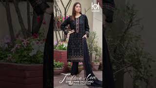 tawakkal tradition of love EMB lawn jacquard festive eid collection #youtubeshorts #trendingshorts