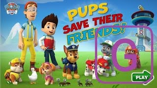 Играем в игру. Щенячий Патруль - щенки спасают своих друзей. Paw Patrol - Pups save their friends.