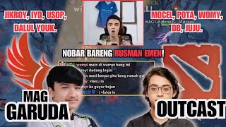 IYD JIKROY YOUK MAG GARUDA vs OUTCAST DREAMOCEL WOMY | BERSAMA RUSMAN EMEN!