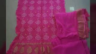 Pure Banarasi Georgette dress material only @## prince bandhani house##