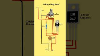 Simple valtage regulator circuit | 1.5v - 30v valtage regulator diagram