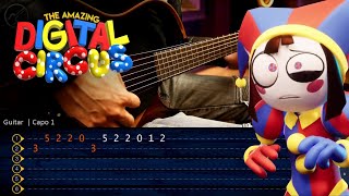 THE AMAZING DIGITAL CIRCUS Guitar Tutorial TAB + CHORDS  | Guitarra Cover Christianvib