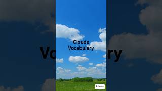 Clouds vocabulary #shorts #english #youtubeshorts