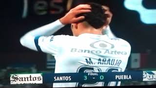 RESUMEN  SANTOS VS PUEBLA 3-0